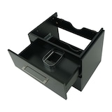 thumbnail of Premium Waschbeckenunterschrank HWC-D16, Waschtischunterschrank Waschtisch Badmöbel, hochglanz 60cm ~ schwarz