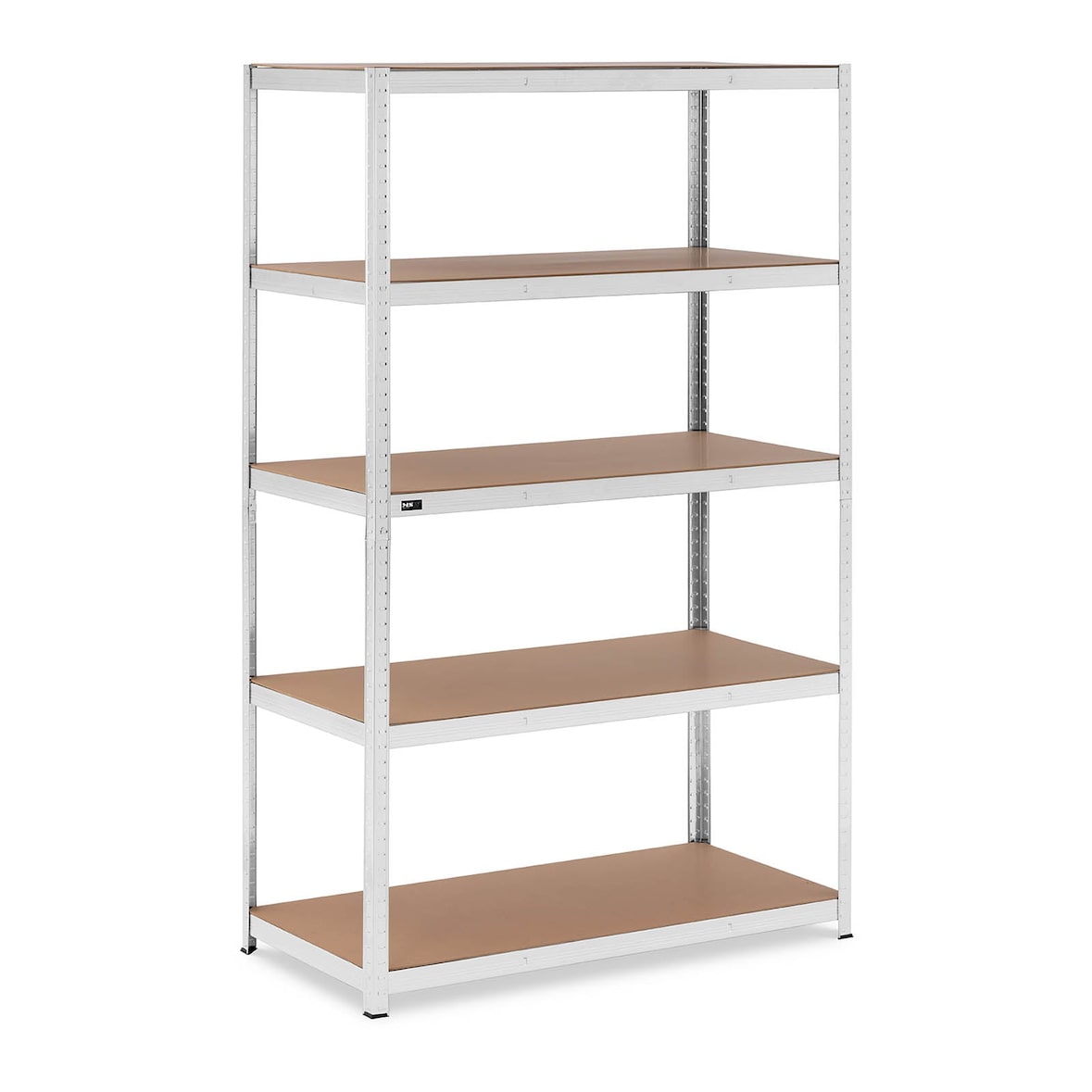 Helloshop26 - Étagère charge lourde 120 x 60 x 197 cm supporte 5 x 150 kg gris robuste garage atelier outils 14_0005175