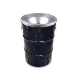 thumbnail of PROREGAL Robuste Abfalltonne mit flammhemmendem Deckel | 60 Liter, HxBxT 58x40x40cm | Metall | Schwarz