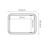 thumbnail of MONOUSO - Tablett aus PP rechteckig Fastfood blau 30,4x41,4cm (1 Stück)