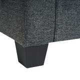 thumbnail of Modular fauteuil lounge avec ottomane Lyon, tissu/textile ~ gris anthracite