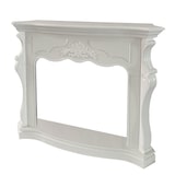 thumbnail of Cornice per camino rivestimento in legno L123xP39xH100 Parigi Bianco