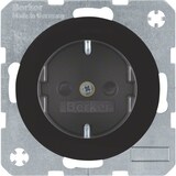 thumbnail of Berker SCHUKO-Steckdose sw/gl 47232045