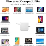 thumbnail of Carregador para macbook pro 85w 2, carregador t-tip 20v 4,25a para macbook air 13" 15" e 17" zole retina 2012 2013 2014 2015