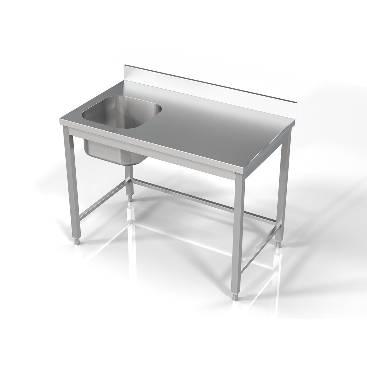 Chefgastro 700 Spültisch 1 Links 1200 BxTxH 1200x700x850mm
