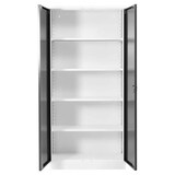 thumbnail of PROREGAL Stahlschrank BEE mit 7 lackierten Fachböden | HxBxT 195x92x60cm | Weiß-Schwarz | Werkstattschrank Werkzeugschrank Aktenschrank