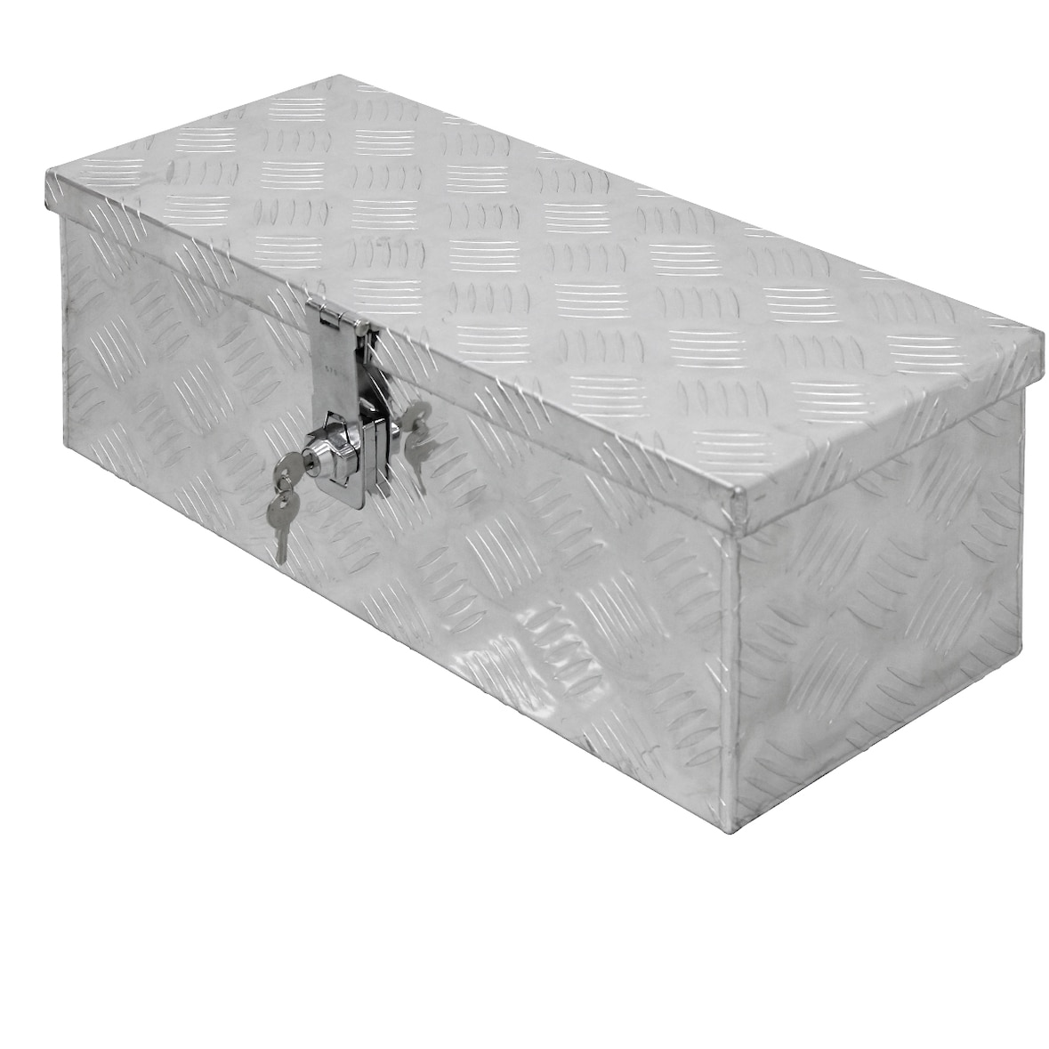 ECD Germany Alu-Werkzeugkasten 57×22×19 cm – abschließbar, Transportkiste/Alubox/Truckbox/Deichselbox, Werkzeugkoffer