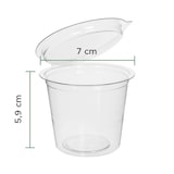 thumbnail of MONOUSO - Contenitore Tondo Coperchio APET Transparente 125ml (405 Pezzi)