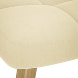 thumbnail of vidaXL Relaxsessel mit Hocker Creme Stoff