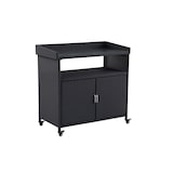 thumbnail of METRO PROFESSIONAL Servicestation Barbados, Aluminium/Polyrattan, 112 x 56 cm, schwarz