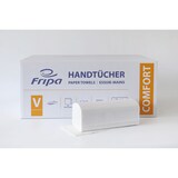 thumbnail of Fripa Comfort Papierhandtücher 2 Lagig 25 x 23 cm Hochweiß 3200 Blatt