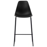 thumbnail of Décoshop26 - Lot de 2 tabourets de bar x2 chaises haute siège en plastique noir cadre en métal DEC029403
