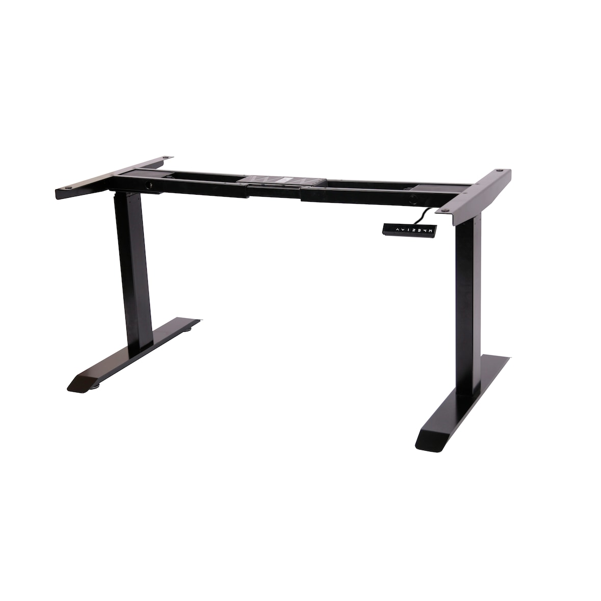 Gestell für Schreibtisch stufenlos elektrisch höhenverstellbar BxTxH: 118x70x(62-127)cm anthrazit, mit Memory-Funktion für alle gängigen Tischplatten