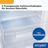 thumbnail of Exquisit Gefrierschrank, Tiefkühlschrank mit 4 Schubladen, 4-Sterne-Gefrieren, 91 Liter, 55 cm breit, Temperaturregelung, GS512-040E weiss
