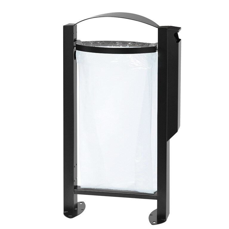 ROSSIGNOL Corbeille vigipirate sur pied 60L + cendrier 3L ARKEA gris manganèse