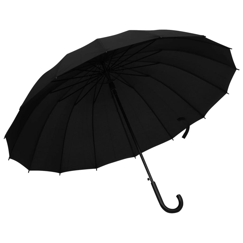 Ombrello Automatico Nero 120 cm impermeabile resistente per esterni impermeabile resistente per esterni impermeabile resistente per esterni