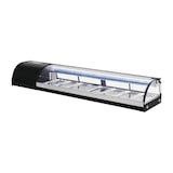thumbnail of Polar Serie G Sushi-Kühlvitrine 180cm – 80L, LED, gebogene Glasfront