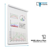 thumbnail of Flipchart Zubehör-Set Flipchart-Papier weiß - 80 g/m² Papier - 5 Magnete, 4 Marker - 68 x 98 cm