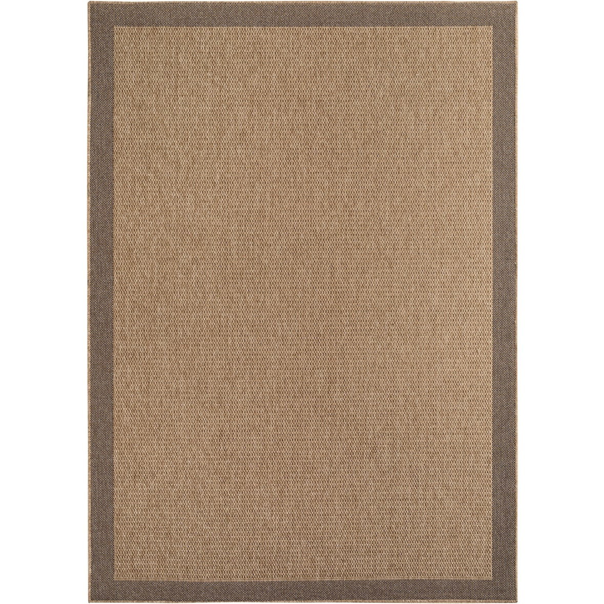 Carpetsale24 In- & Outdoor Teppich Wetterfest 200x290 cm, Natürlichen Jute-Look, ideal für Wohnzimmer, Küche, Terrasse, Garten und Balkon