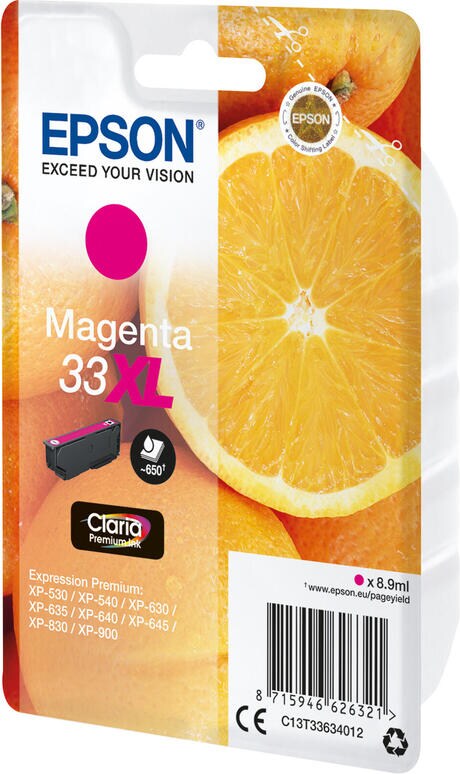 Originele Epson T3363 Magenta inkt voor Xp-530, Xp-540, Xp-630, Xp-635 ...