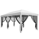 thumbnail of Outsunny carpa plegable 6x3 m cenador plegable con 6 paredes laterales de malla anti-UV y bolsa de transporte para camping fiestas crema