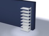 thumbnail of Aktenregal, Anbaufeld, HxBxT 2700x1010x635mm, Fachl. 90kg, 8xStahlboden, 8 OH