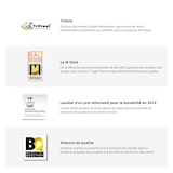 thumbnail of Matelpro - Armoire d'angle contemporaine Noa - Moderne & Design -Blanc/chêne - Une penderie - 8 étagères -Types de portes: Battantes