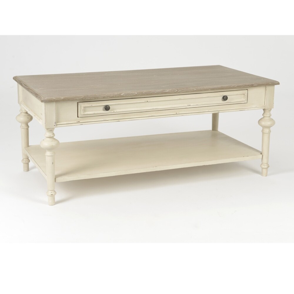 Table basse 1 tiroir Légende -  Marron Rectangle Bois Amadeus 120x60 cm