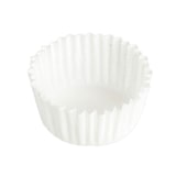thumbnail of Caissette plissée ronde Blanche N°8 Ø40 H25mm par 1000 pièces JORIDEAL