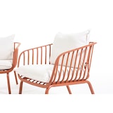 thumbnail of Set da giardino in resina e acciaio con cuscini 10 cm, Elegante salotto da esterno per terrazze, verande, giardino - Bellagio - Terracotta