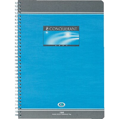 CONQUERANT Cahier Reliure Integrale Format 17X22Cm Seyes 100 Pages 70G