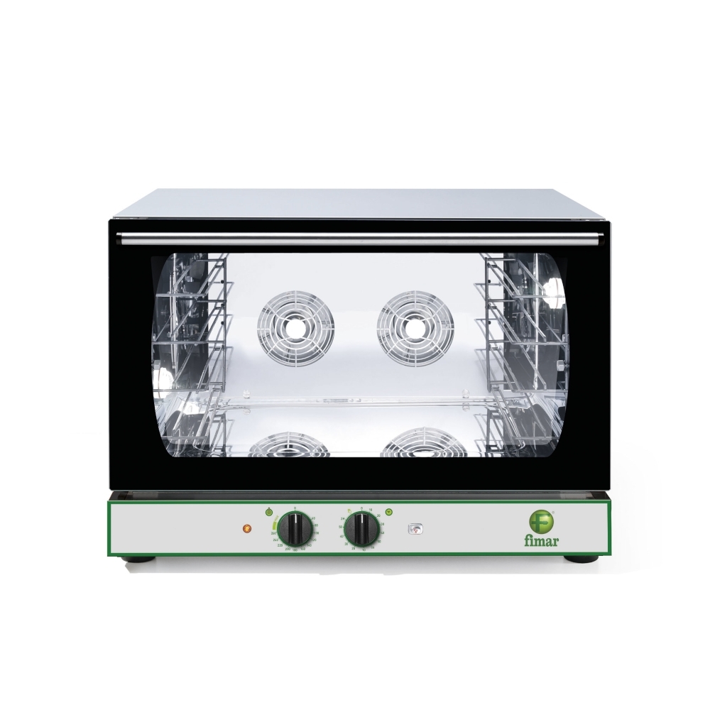 Umluft -Konvektionsofen - FIMAR CMP4GPM - 4 Backbleche GN1/1 oder 60x40 - Elektromechanisch - Manueller Dampf