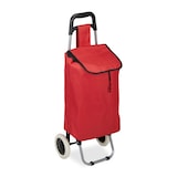 thumbnail of Relaxdays Einkaufstrolley klappbar, Abnehmbare Tasche 28 L, Einkaufswagen mit Rollen HxBxT: 92,5 x 42 x 28 cm, rot