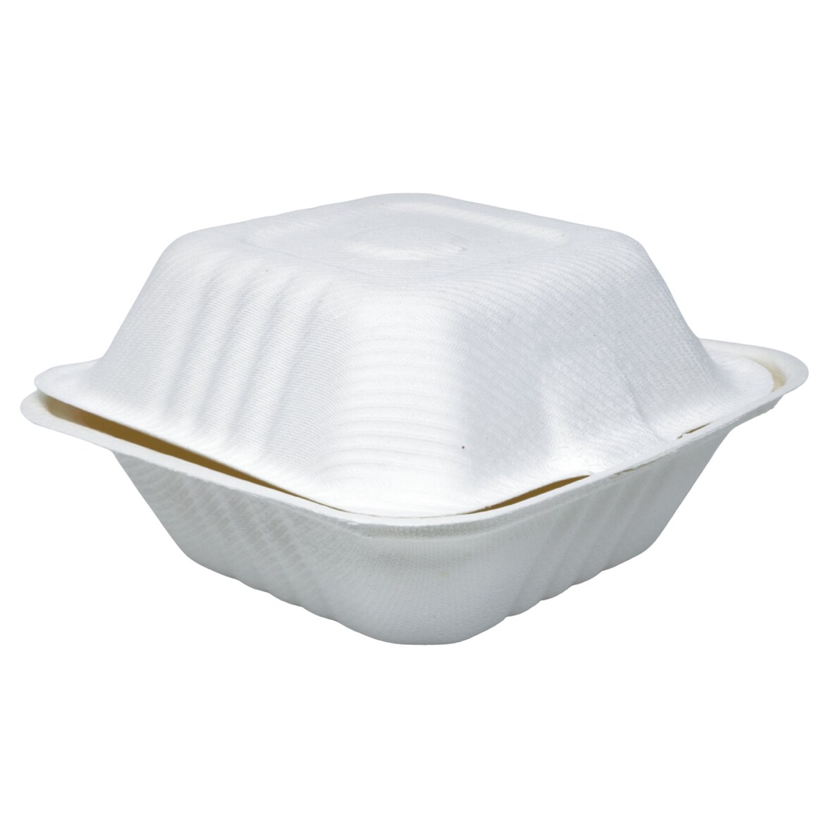 Menübox Burger Boxen Hamburgerboxen Bagasse Burgerboxen 13,2x13,2x4,2 cm  500 Stück