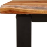 thumbnail of Sitzbank LOKI mit Baumkante 140 cm Massivholz Akazie | Küchenbank Esszimmerbank Flurbank ohne Rückenlehne