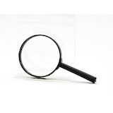 thumbnail of Vergrößerungsglas Lupe Leselupe Glaslinse 150 mm lang Ø 80 mm Handlupe Schwarz 1 Stück B-Ware