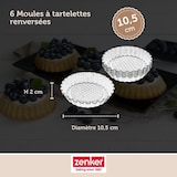 thumbnail of Lot de 6 moules à tartelettes 10 cm Zenker Black Metallic