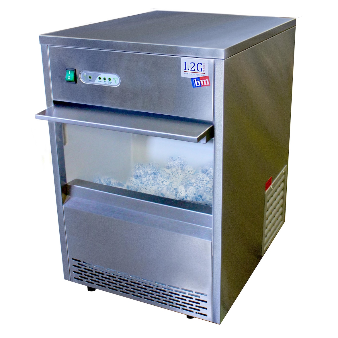 L2G - ICM26 - machine a glacons creux, cap. 26 kg/24h avec reserve de 6 kg, gaz r600a