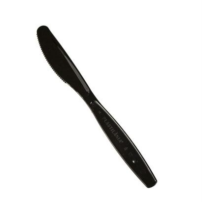 Wiederverwendbare C-PLA-Messer 180mm Schwarz 50un