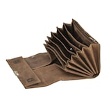 thumbnail of Greenburry Kellnerbörse Leder Kellnergeldbörse Bedienungsbörse Geldbörse Taxibörse braun antik 3-fach Leiterschloss 6 Scheinfächer 1785A-25