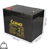 thumbnail of Ersatzakku für Invacare G24 2x Kung Long Bleiakku KPH75-12NE M6 12V 75Ah zyklenfest