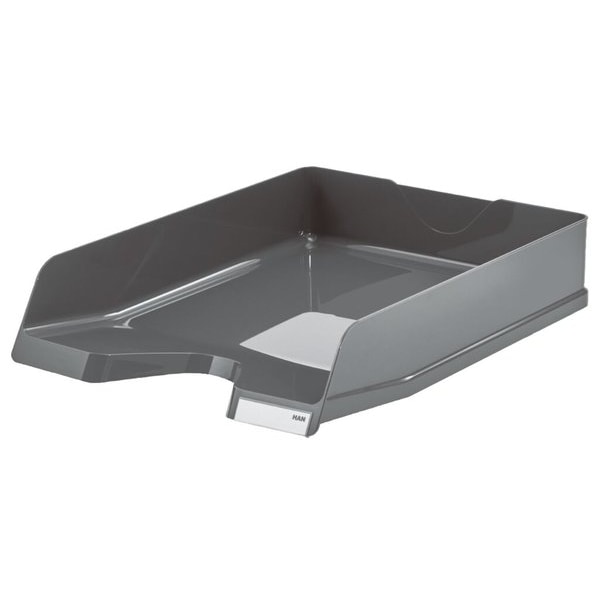 Han Briefkorb Viva, dunkelgrau, C4, stapelbar, hochglänzend
