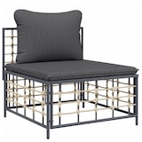 thumbnail of vidaXL 3-tlg. Garten-Lounge-Set mit Kissen Anthrazit Poly Rattan