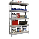 thumbnail of Simon Rack Estanteria Industrial, 2500x1500x600 mm, 400 kg de Punto Flexión, 5 Estantes Madera, Gris/Madera - SimonTaller