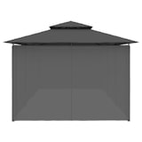 thumbnail of vidaXL Pavillon mit Vorhängen 600x298x270 cm Anthrazit