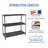 thumbnail of SimonRack Metallregal, 900x1000x400 mm, 3 Ebenen, Metallboden, 180 kg Biegepunkt, Anthrazit - Simonclick