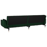 thumbnail of vidaXL Schlafsofa 2-Sitzer mit 2 Kissen Dunkelgrün Samt