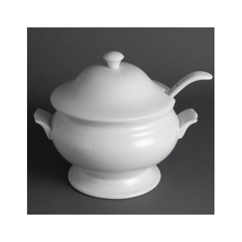 Sopera y cucharón de porcelana - Olympia Olympia