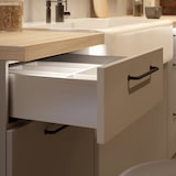 thumbnail of Schubladensystem Weiß Unterflurführungen Soft Close Schubkasten-Set 300mm 86mm