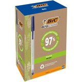 thumbnail of BIC Ecolutions Round Stic Kugelschreiber Blau Mittel 0.4 mm Recycled 74 % 60 Stück